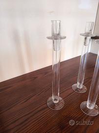 candelabri in vetro