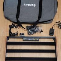 base porta pedali con alimentatore cavi e borsa