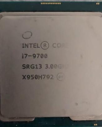 Processore CPU intel i7-9700