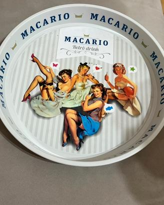 Vassoio Vintage Macario Retro’ Drink Pin Up