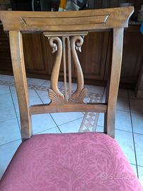 10 SEDIE IN NOCE ANTICO 