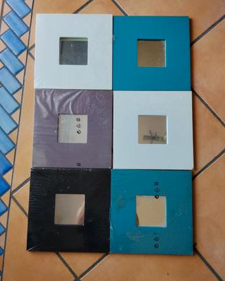 set 6 cornici specchio 