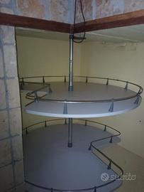 Unità a cassetto girevole per mobile angolare base