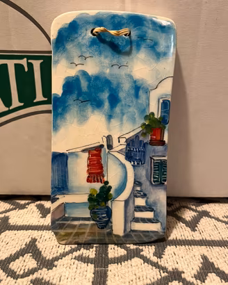 Quadretto in Ceramica Greca - dipinto a mano
