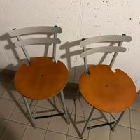 2 sgabelli alti da cucina per tavolo rialzato