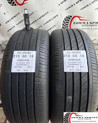 2 PNEUMATICI 215/50 R18 GOODYEAR ESTIVE 75%