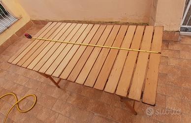 Tavolo legno pieghevole 6 posti