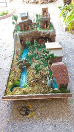 Presepe artigianale fatto a mano 