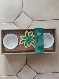 Caribe vassoio per aperitivo con ciotole 