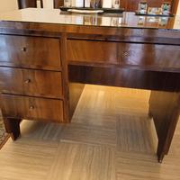 SCRIVANIA IN NOCE CON 4 CASSETTI