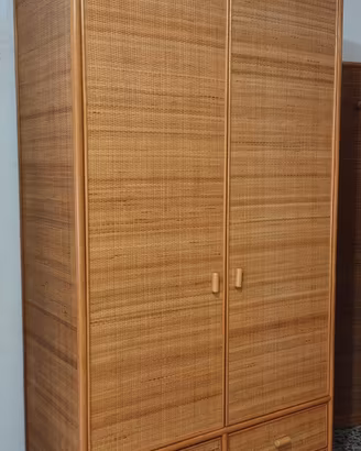 Armadio 2 ante 4 cassetti RATTAN buone condizioni