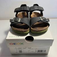 Sandali Geox J Ghita Bimbo Black / Lime 27