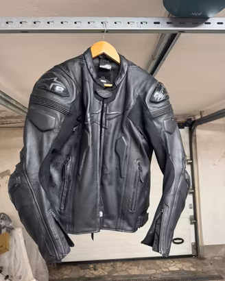 Giubbotto moto pelle Alpinestara nero - Tg 50EU/40