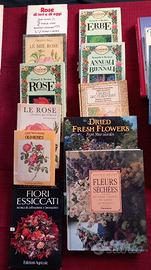 lotto di libri su rose e fiori