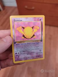 Carta Pokémon Drowzee 1ª Edizione 1999 Team Rocket
