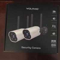 Set 2 Telecamere Wi-Fi Esterno 2K WOLFANG (Nuove S