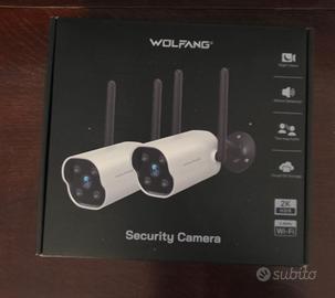 Set 2 Telecamere Wi-Fi Esterno 2K WOLFANG (Nuove S