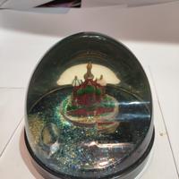 palla vetro effetto neve porta matita e gomma