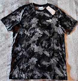 T-shirt Puma Camo nero grigio 