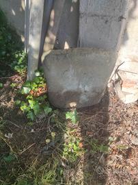 Piastra per camino in pietra con alare