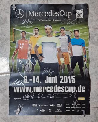 Poster Mercedes Cup Rafael Nadal + 3 palline