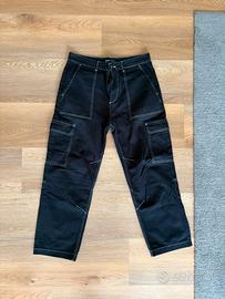 pantaloni cargo neri bershka uomo taglia eur40