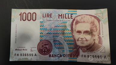 BANCONOTA LIRE 1000 MONTESSORI