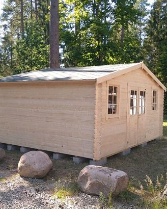 CASETTA DI LEGNO 20MQ UDO380 500x400x256h - NUOVA