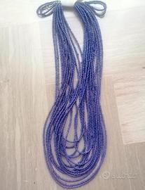 Parure  orecchini e collana indiana 16 file perle 