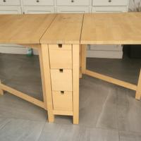 tavolo a ribalta allungabile Ikea betulla Nordend