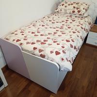 Letto singolo a doghe più letto a doghe aggiuntivo