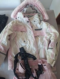 Completo da sci bambina 4–6 anni + casco + access.