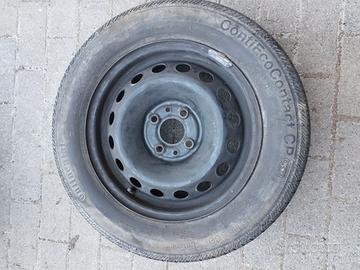 1 Cerchio in ferro R14 gommato