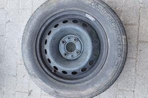 1 Cerchio in ferro R14 gommato