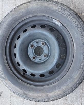 1 Cerchio in ferro R14 gommato