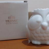 contenitore civetta porcellana 7cm Hervit