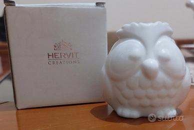 contenitore civetta porcellana 7cm Hervit
