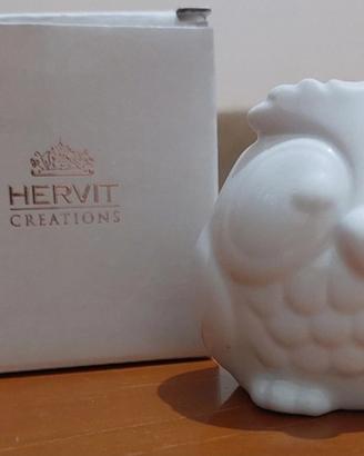 contenitore civetta porcellana 7cm Hervit