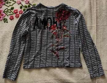 Maglia Desigual Donna Originale – Fantasia "Amore"