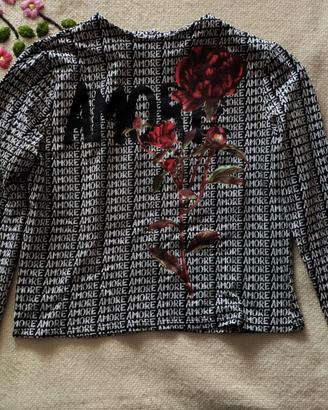 Maglia Desigual Donna Originale – Fantasia "Amore"