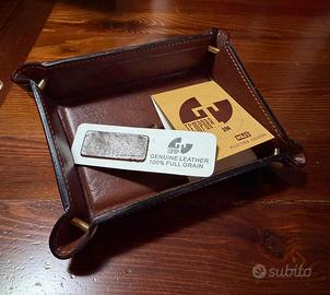 Organizer scrivania vera pelle full grain Tempora