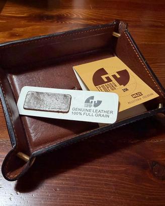Organizer scrivania vera pelle full grain Tempora