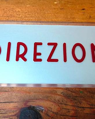 insegna DIREZIONE targa tabella insegna '60-'70 OR