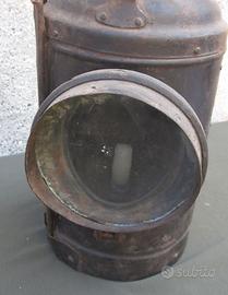 ANTICA LANTERNA FERROVIARIA A CANDELA