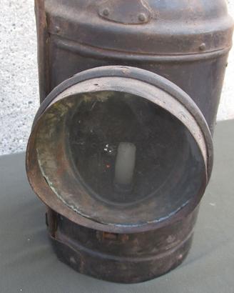ANTICA LANTERNA FERROVIARIA A CANDELA