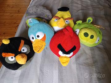 Lotto set 6 peluche di angry Birds