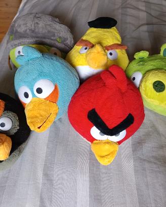 Lotto set 6 peluche di angry Birds