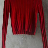 Golfino rosso a coste e trecce - Tally Weijl (XS)