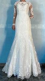Abito da sposa in tulle ricamato marca Rosa Clarà