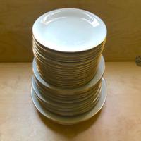 Piatti e piattini bordo color oro (30 pezzi)